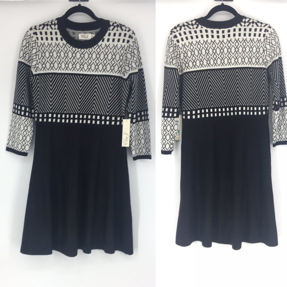 Eliza J 3/4 Sleeve Sweater Dress